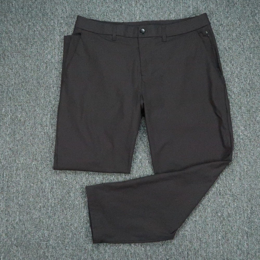 lululemon Pants Mens 35x29 Black ABC Classic Fit Trouser Straight Zip Pocket